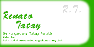 renato tatay business card